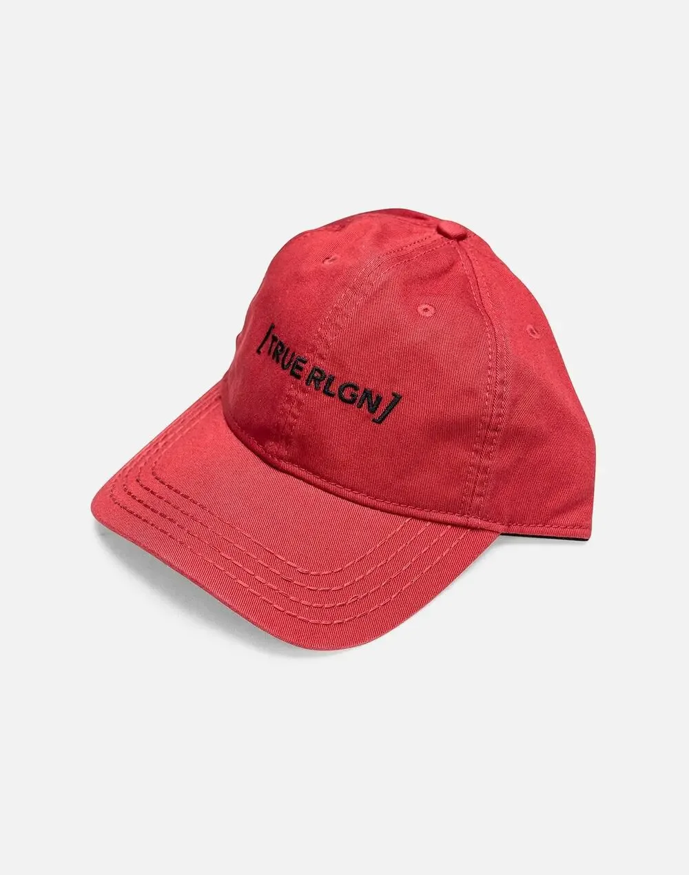 NEW True Religion Core Bracket Baseball Cap Hat Red TR2694 OSFM Adjustable